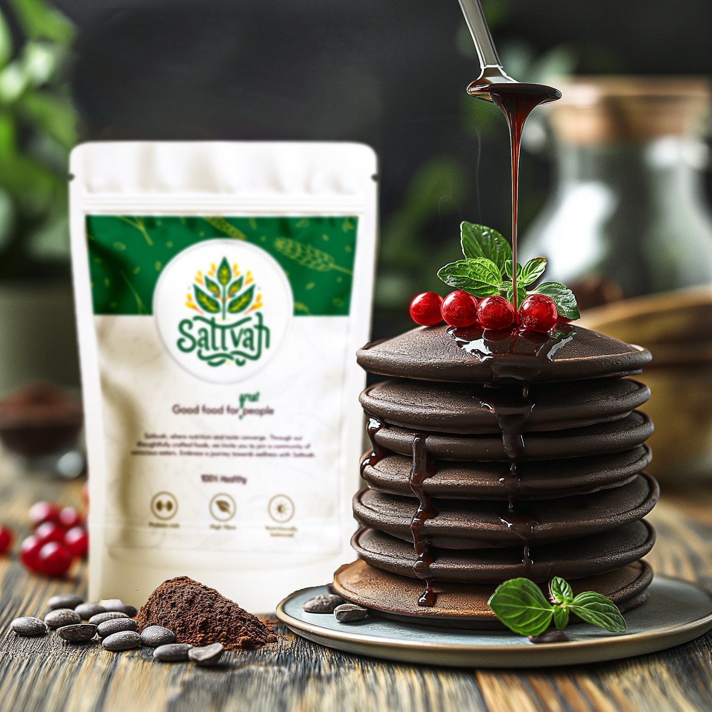 Millet Chocolate Pancake