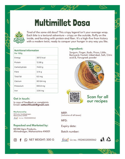 Multimillet Dosa