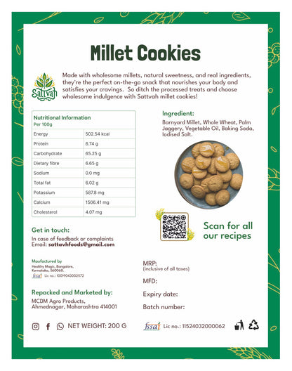Millet Cookies