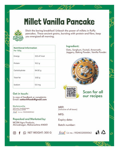 Millet Vanilla Pancake
